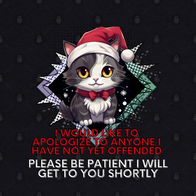 Sarcastic Christmas Cat by MaystarUniverse